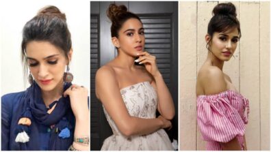 Kriti Sanon, Sara Ali Khan and Disha Patani set modern-day hairdo goals in ‘donut bun’ style, who’s your favourite?