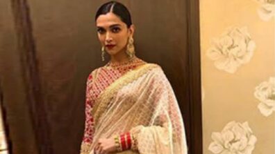 Deepika Padukone Steals Our Heart With Her Queen Looks In Cream Saree: See Pics