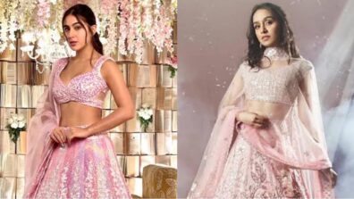 Sara Ali Khan To Shraddha Kapoor: Hotties In Pink Manish Malhotra Lehengas