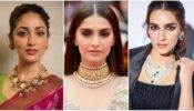 Let Yami Gautam, Sonam Kapoor & Kriti Sanon’s necklace pieces float you on the royal fashion rows