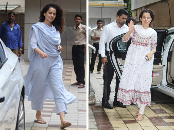 Look Hottie Yet Desi With Kangana Ranaut In Glam Kurta Suits - 2