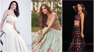 Madhuri Dixit, Tara Sutaria & Ananya Panday personify elegance in Tarun Tahiliani’s