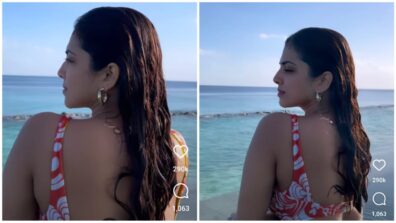 Malavika Mohanan in floral red bikini falls in love with Maldives Sun