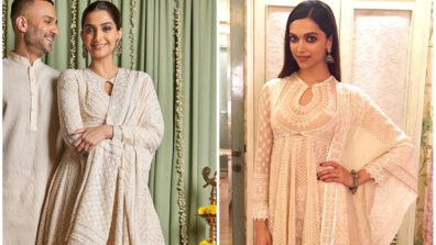 [Matching Matching] Sonam Kapoor VS Deepika Padukone In Chikankari Anarkali Suit With Long Sleeves: Who Wore It Better?