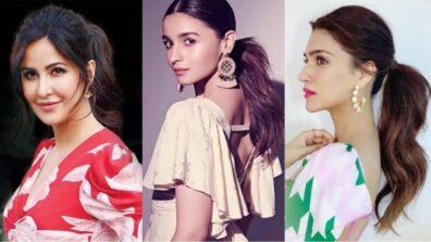 Messy Ponytail Trend That’s Casual Yet Edgy: Cues Coming From Katrina Kaif, Alia Bhatt, And Kriti Sanon