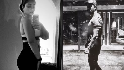 Mirror Mirror On The Wall: Vicky Kaushal and Ileana D’Cruz flaunt fitness game in monochrome snaps, fans can’t keep calm