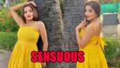 Monalisa looks sensuous in yellow midi dress, fans love it