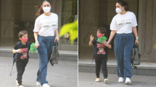 Mother-son duo step out in style, Kareena Kapoor makes heads turn in Gucci shirt and Dior bag