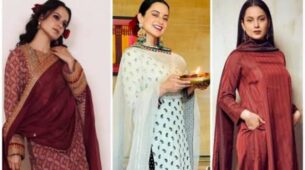 Look Hottie Yet Desi With Kangana Ranaut In Glam Kurta Suits
