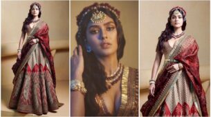 Mrunal Thakur Looks Royal As Showstopper In An Embroidered Lehenga Ensemble At Lakme Fashion Week