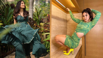 Desi Vs Videsi In Green: Surbhi Jyoti Vs Hina Khan: Who is your ‘queen of hearts’?