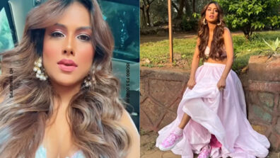 Nia Sharma shares super-cute moment with ‘paw buddies’, stuns in desi high-chic outfit