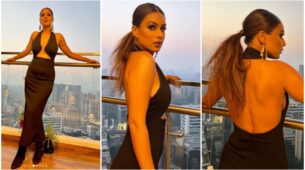 Nia Sharma Wears Black Backless Dress, Gets Special Reviews From Her Fans