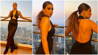 Nia Sharma Wears Black Backless Dress, Gets Special Reviews From Her Fans