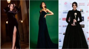 Nora Fatehi, Deepika Padukone and Sonam Kapoor are ‘classic slayers’ in black velvet gown, get cues