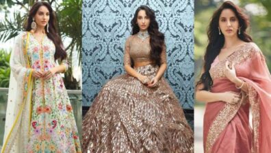 Nora Fatehi Graces The Internet In These Traditional Attires, Take A Look