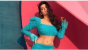 Nora Fatehi Looks Stunning In A Figure-Hugging Blue Co-Ord Outfit