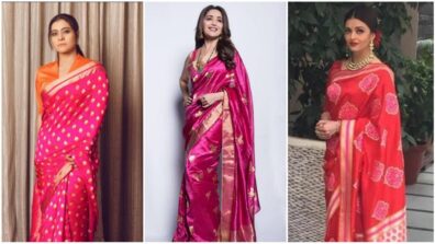 Old Is Gold: Throwback to when Kajol, Madhuri Dixit, and Aishwarya Rai turned heads in pink silk saree