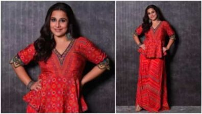 Vidya Balan Looks Expensively Stylish In 12k Red Traditional Outfit, See Pics