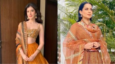 “Orange is the new Lucky”: From Shanaya Kapoor to Kangana Ranaut, Best desi looks in ORANGE