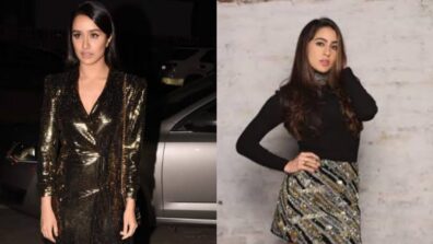 Black & gold makes for a killer combination! Shraddha Kapoor to Sara Ali Khan: Whose outfit would you wear for the festive season?