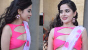 [Pictures] Oh so hot: Urfi Javed swoons the internet in pink floral saree and cut out sleeveless blouse