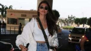 Pooja Hegde goes Black, White and Bold with her Athleisure look, See Pics