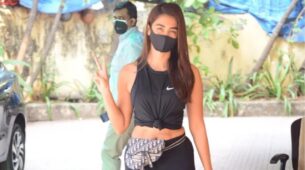 Pooja Hegde In Nike Tank Top, Black Tights And Dior Bag Is Giving Us Fitness Fashion Goals, See Pics