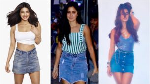 Priyanka Chopra, Katrina Kaif & Disha Patani’s chic denim mini skirt will take you back in early ‘00