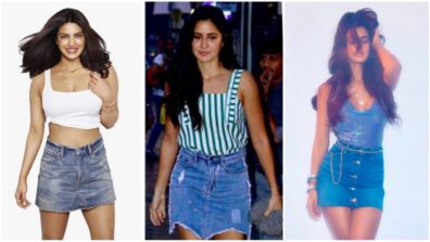 Priyanka Chopra, Katrina Kaif & Disha Patani’s chic denim mini skirt will take you back in early ‘00