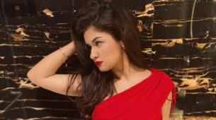 Queen in Action: Avneet Kaur illuminates the internet with her elegant red bodycon avatar
