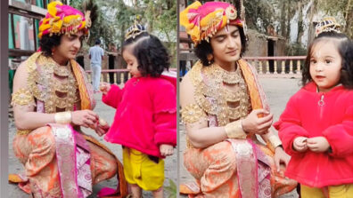 RadhaKrishn fame Sumedh turns Lord Krishna in real life, see adorable moment with baby