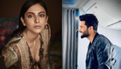 Rakul Preet Singh looks dreamy in ethnic gold-plated outfit, boyfriend Jackky Bhagnani drools over her deep-neck avatar