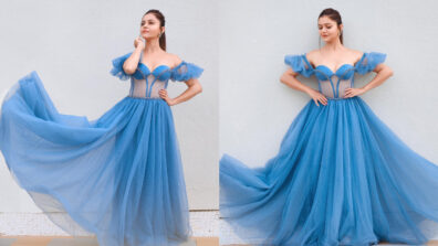 Rubina Dilaik Looks Too Hot To Handle In This Blue Corset Gown: See Pics