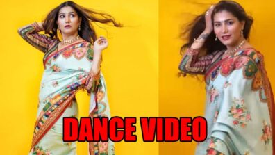 Sapna Chaudhary makes fans go crazy as she dances wearing beautiful saree, Watch the video