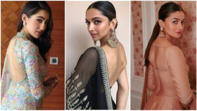 Sara Ali Khan, Deepika Padukone and Alia Bhatt’s backless Kurta designs will give lessons to ace the ethnic wardrobe