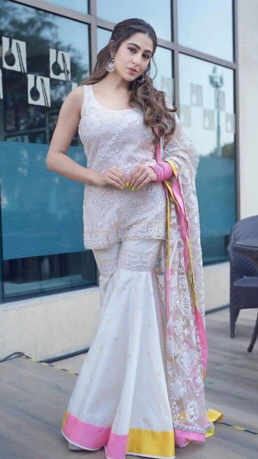 Sara Ali Khan Inspired Ways To Style Your Sharara Sets: See Pics - 2