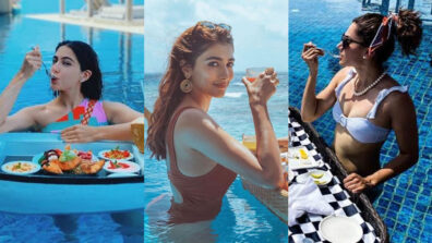 Sara Ali Khan, Pooja Hegde, Taapsee Pannu are ‘floating babes’, love enjoying luxury breakfast in swimming pool