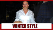 Selena Gomez pulls strong winter game in white silk top, mom jeans and beige coat, Check out pictures