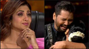 Shilpa Shetty gets emotional after watching sand-artist Nitish Bharti’s performance