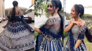 Shivangi Joshi shares mesmerizing video in ethnic gown and statement necklace earrings