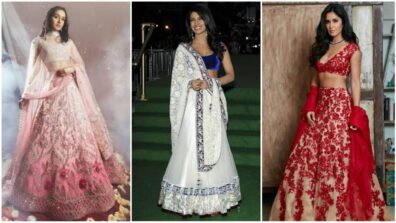 Shraddha Kapoor, Priyanka Chopra, Katrina Kaif and Manish Malhotra ensemble lehengas, a quintessential visual delight