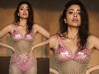 Shriya Saran Looks Unbelievable In A Holographic Pink Bikini, check ASAP - 1