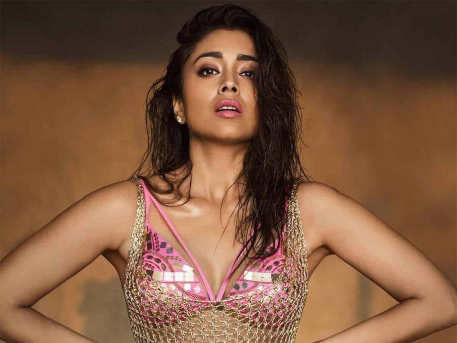 Shriya Saran Looks Unbelievable In A Holographic Pink Bikini, check ASAP - 0