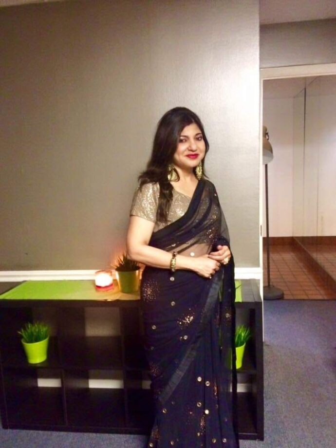 Six Yards Of Sheer Beauty! Which Saree Of Alka Yagnik Would You Opt For A Wedding? - 2