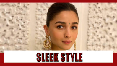 Sleek bun calls for statement earrings! Let Alia Bhatt teach you how to rock the style combo