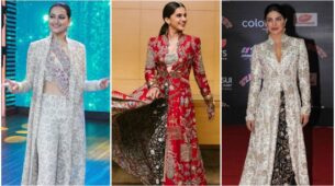 Sonakshi Sinha, Taapsee Pannu and Priyanka Chopra are here to give sleepless nights in Anamika Khanna outfits, who’s your favourite?