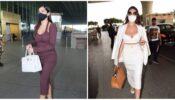Sporty body cons or Sassy bodycon: Which of the two recent airport looks of Nora Fatehi will you choose for a night out party?