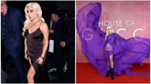 Stunning!!! Lady Gaga Looks Super-Hot In High Slit Dress: Pics Inside