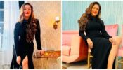 Swalala Baby: Divyanka Tripathi rolls back clock, sends shockwaves in black slit gown and red cherry lipstick